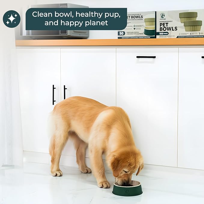 Disposable Pet Bowls, 28oz, 50 Pack