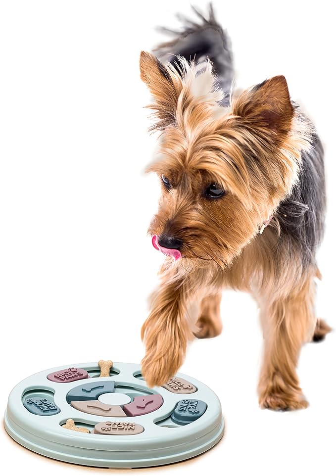 Dog Puzzle Feeder - Brain-Boosting IQ Toy & Slow-Feed Dog Feeding Puzzle - Durable, Non-Toxic, & Stimulating Fun for Pets
