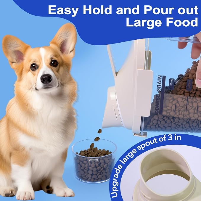 2-3lb Dog Food Storage Containers, 3lb, Acrylic