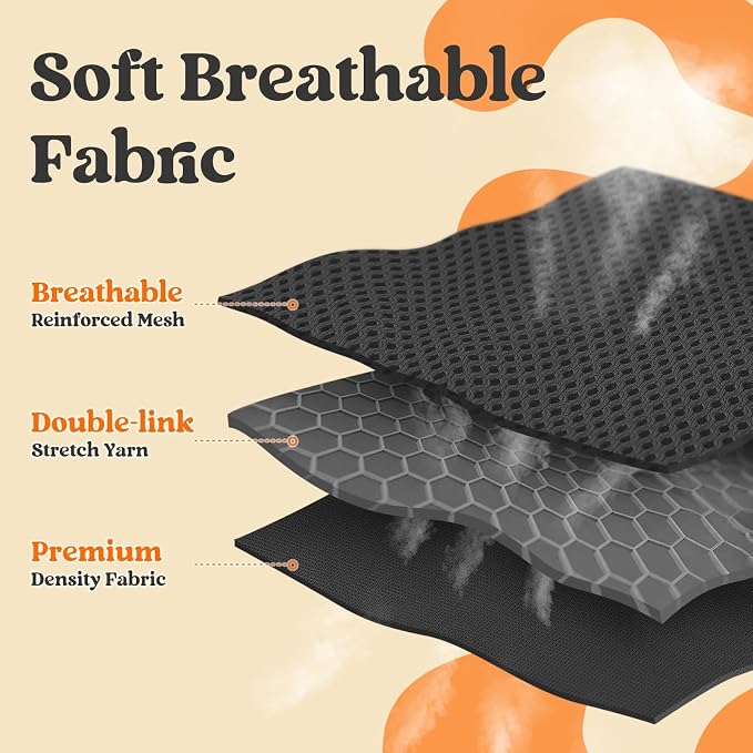 rabbitgoo Dog Harness Small Sized and Leash Set, Step in Soft Vest | Breathable Mesh, Easy Wear with Hook & Loop, Light and Reflective for Walking, Multi-colored, Black & Orange, L