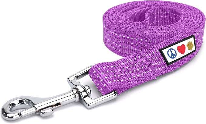 Pawtitas Orchid Dog Leash 6 ft XS/S Reflective Durable Lightweight Dog Lead for Small Dogs and Puppies