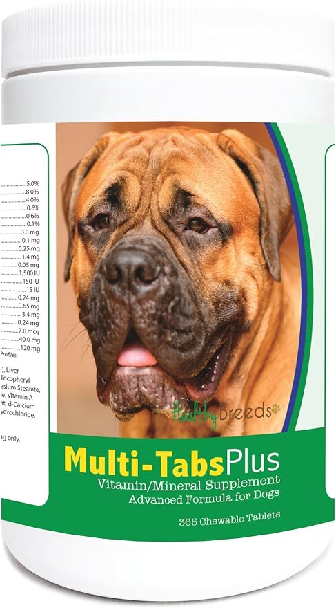 Healthy Breeds Bullmastiff Multi-Tabs Plus Chewable Tablets 365 Count