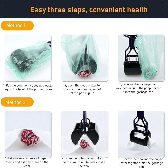 Pet Pooper Scooper, Multipurpose Long Handle High Strength Durable Folding Portable Dog Poop Scooper, Waste Pick Up Shovel Portable Pet Poop Picker for Medium Small Dogs for Outdoor(Green)