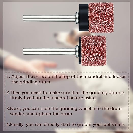 Pet Nail Grinder Replacement Kit, 22pcs, 60/100 Grit