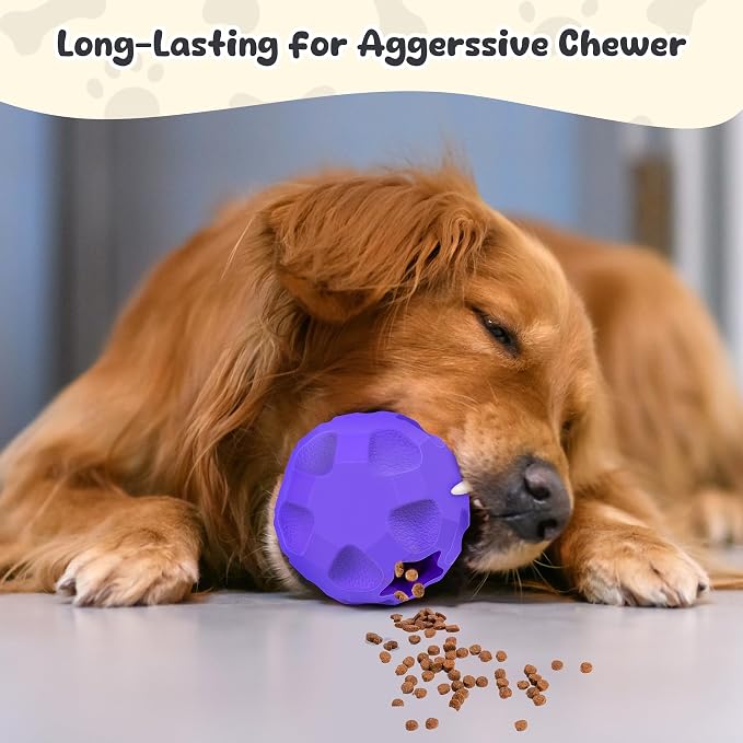 Interactive Dog Puzzle Toys for Boredom, Dog Treat Balls for Large Dogs | Dogs Enrichment Toys to Keep Them Busy, Tough Treat Dispensing Dog Toys, Interactive Dogs Toys for Boredom to Keep Them Busy