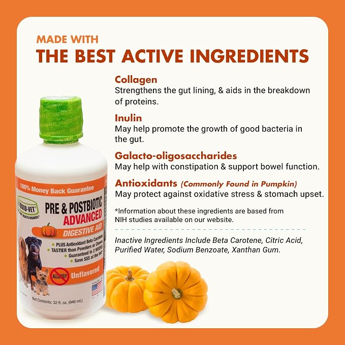 Pre & PostBiotic Dog Support - Digestive & Stool Quality, Picky Eaters