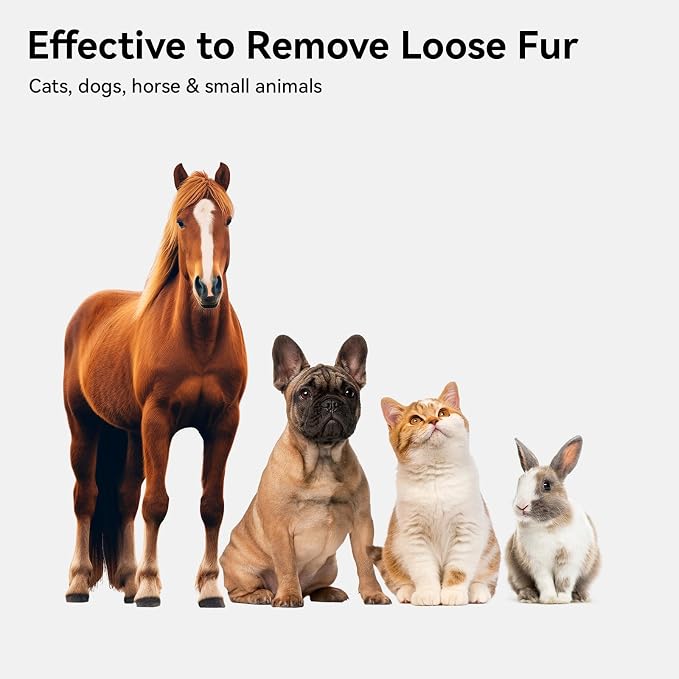 Aumuca Cat Brushes for Indoor Cats Dog Hair Brush for Shedding Long or Short, Brown