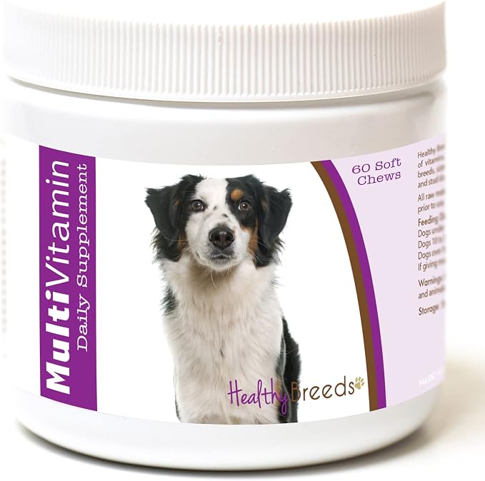 Healthy Breeds Miniature American Shepherd Multi-Vitamin Soft Chews 60 Count (1127-mams-001)