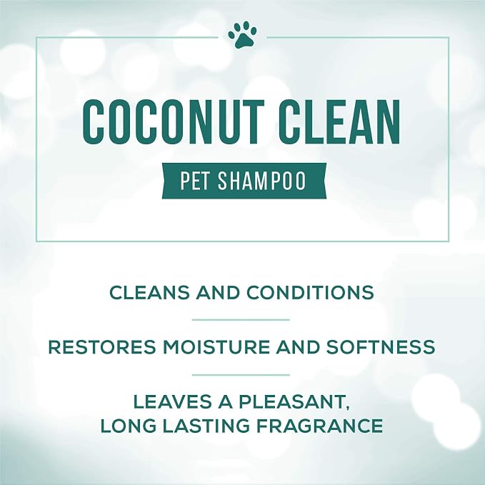 Nature's Specialties Coconut Clean Ultra Concentrated Dog Conditioning Shampoo for Pets, Makes up to 2 Gallons, Natural Choice for Professional Groomers, Adds Highlighting and Body, Made in USA, 16 oz