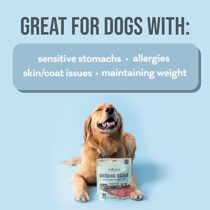 Polkadog Fish Skin Variety Dog Treats, Single Ingredient, Omega-3 Rich, 3Pk