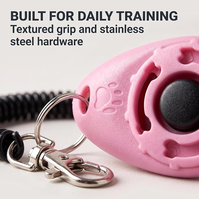 Pink Dog Clicker, 2 Pcs