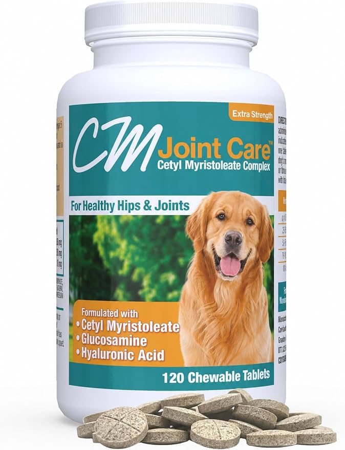 CM Joint Care for Dogs Hip & Joint Supplement, 120 Chewable Tablets