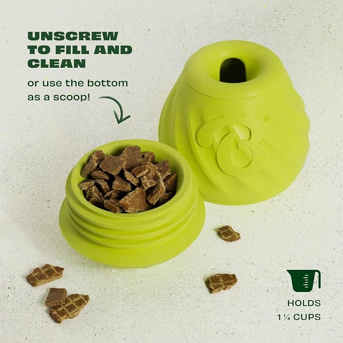 Benebone Medium Wishbone Chew Toy + Pawbler Treat Dispenser – Bacon Flavor, Durable, for Aggressive Chewers