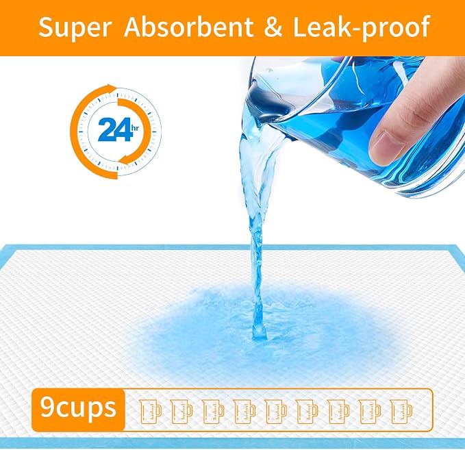 Dog and Puppy Training Pads， Disposable Dog Pee Pads (20, 23.5"*35.5"(60*90cm))
