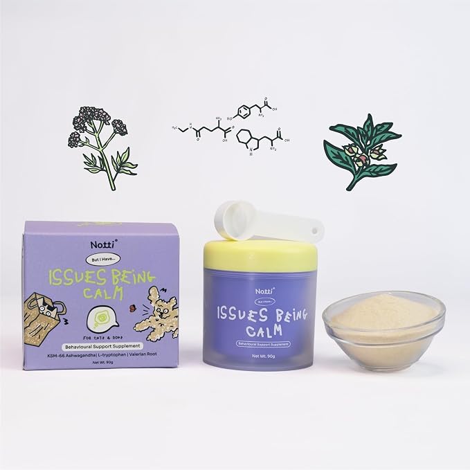 Notti Calming Supplement for Dogs & Cats, L-Theanine, L-Tryptophan