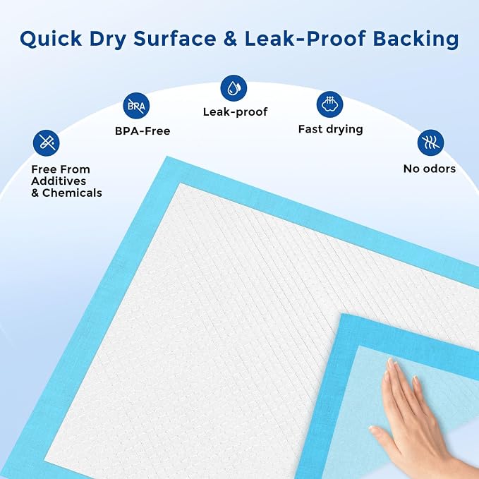 ZOMISIA Health Monitoring Puppy Pee Pads for Dogs Extra Large - 28" x 34" 7 Color Changing Pee Pads with pH Indicator + 43 Dog Potty Training Pad, Odor-Control, Super Absorbent & Leak-Proof, 50 Count