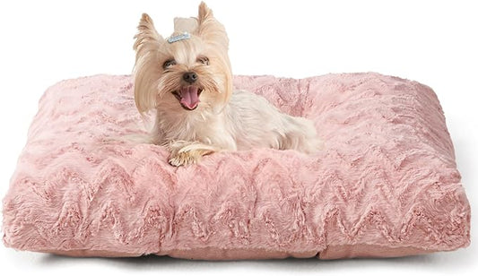 EHEYCIGA Washable Dog Beds for Small Dogs, 23x18 Inch Pet Bed, Pink