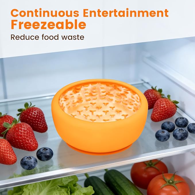 SmartTail Slow Feeder Dog Bowls, BPA-Free Lick Bowl for Dogs | Freezeable Design, Longer Licking Time, Supports Yogurt, Peanut Butter and Wet Food for Daily Enrichment, Dishwasher Safe