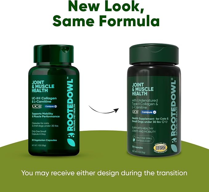 Joint & Muscle Supplement for Cats & Small Dogs - 30 Caps
