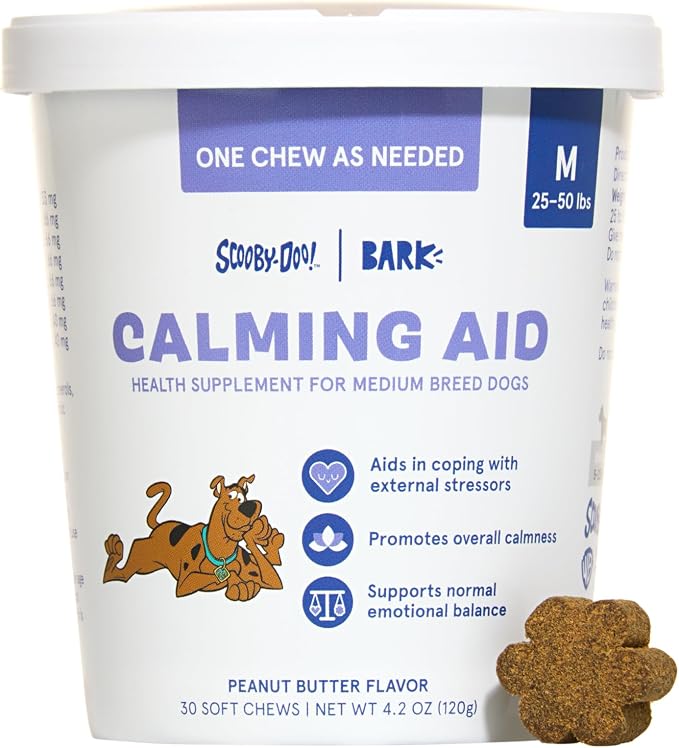 BARK x Scooby Calming Aid Health Supplement for Medium Breed Dogs, Medium