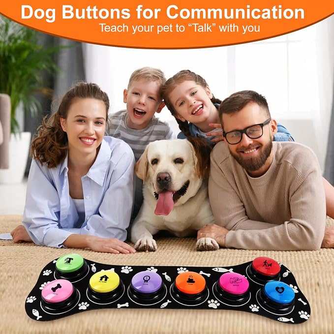 Dog Talking Buttons for Communication, 8 Pcs
