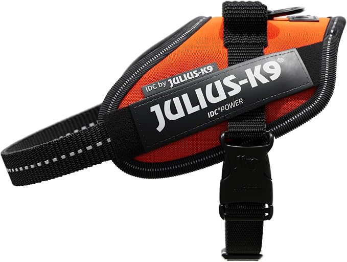 Julius-K9, 16IDC-for-MM, IDC Powerharness, Dog Harness, UV Orange, XS/Mini-Mini