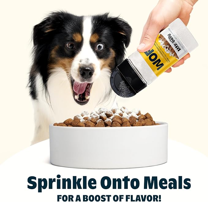 Bark in The Belly Cheese Dog Food Topper – Limited Ingredient Four Cheese Blend with Cheddar, Monterey Jack, Parmesan & Romano – Shake & Sprinkle Meal Mixer for Dogs of All Breeds and Life Stages