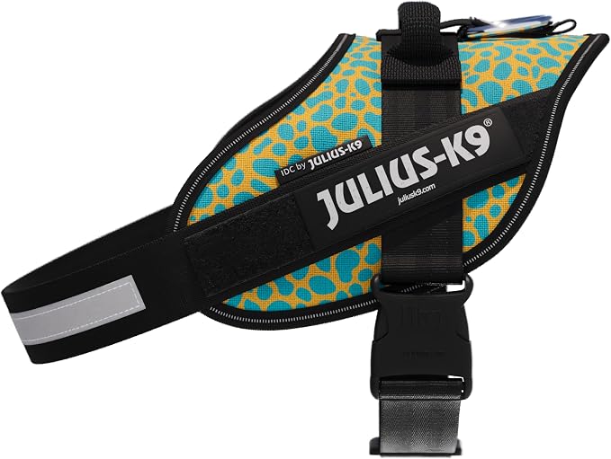 Julius-K9, 24IDCK9-LPRD-M, IDC Powerharness, Dog Harness, Size: Medium Leopard (M)