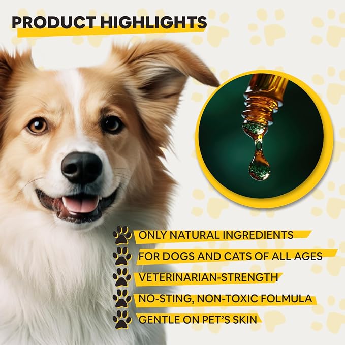 Dog Ear Infection Treatment, Natural Ear Cleaner, Plant-Based