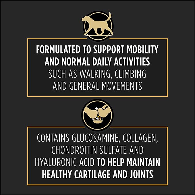 Purina Pro Plan Veterinary Small Breed Dog Joint Care Supplement with Glucosamine, Chondroitin, and Collagen to Support Hip and Joint Health – 60ct Pouch