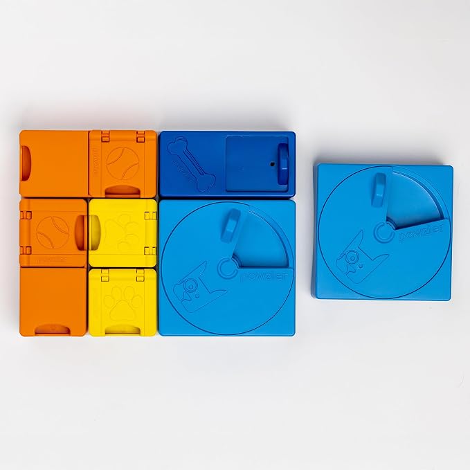 Rainbow Set Pawzler - Modular Dog Puzzle | Pawzler Interactive Dog Treat Puzzles for Canine Enrichment