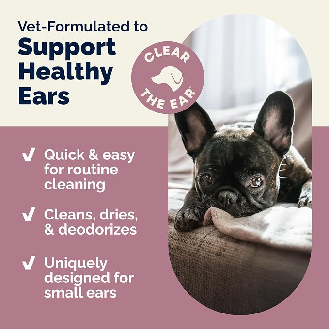 VETNIQUE Oticbliss Advanced Cleaning Ear Wipes, 100ct