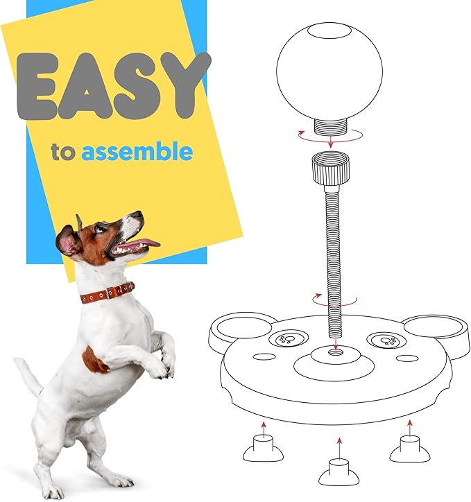 Pet Toy Treat Dispenser, Interactive Pet Toy, Puzzle Toy, Slow Feeder, Cat Dog Food Puzzle
