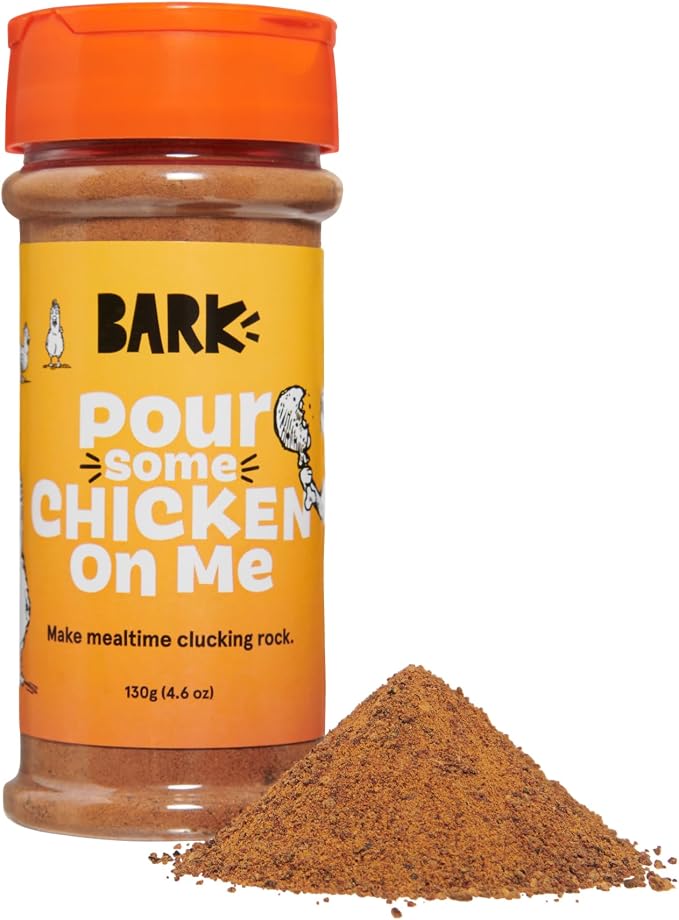 Barkbox Chicken Dog Treat Topper, High Protein Ingredients for All Breeds, Rosemary Extract for Large & Small Breeds, Elevate Dog Food Dining - Shake & Pour for Dog Bowls