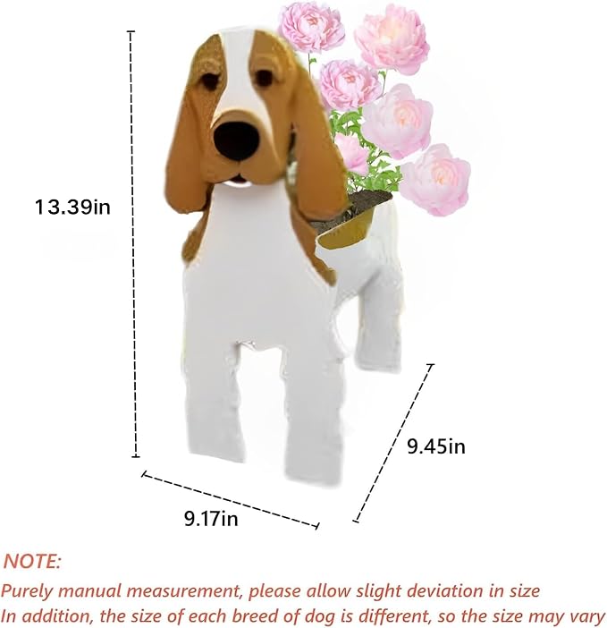 Cocker Spaniel Dog Planter Pots, Animal Shaped Flower Pot