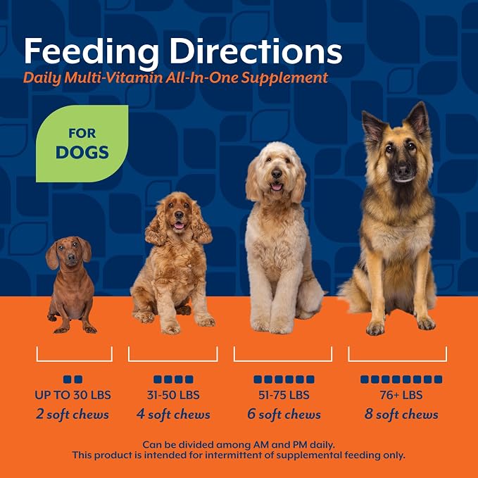 NaturVet All-in-One Dog Supplement Daily Multivitamin - 120 Soft Chews