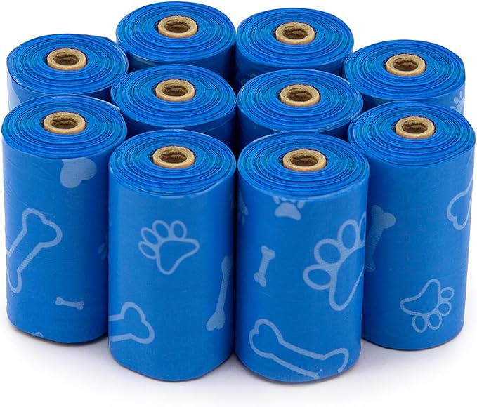 Best Pet Supplies Dog Poop Bags for Waste Refuse Cleanup, Doggy Roll Replacements for Outdoor Puppy Walking and Travel, Leak Proof and Tear Resistant, Thick Plastic - Assorted, 600 Bags