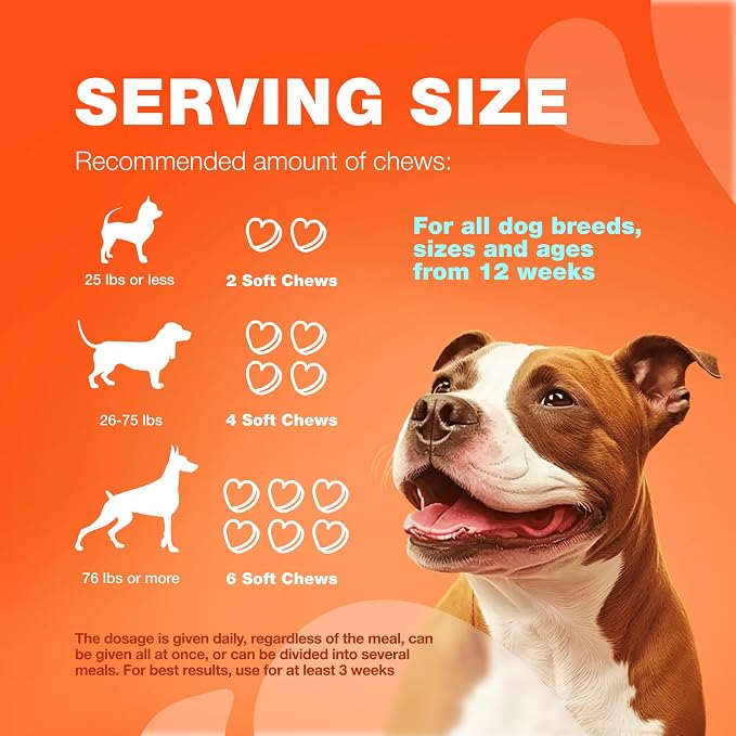 Hip & Joint Chews for Dogs – Glucosamine Joint Supplement for Mobility