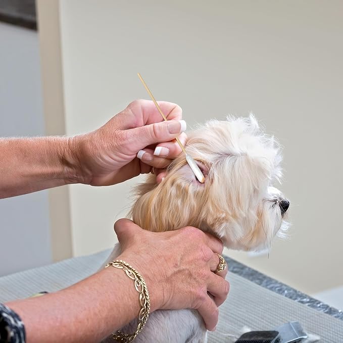 eyxformula Dog Ear Cleaning Swabs, Professional 6-Inch Bamboo Sticks