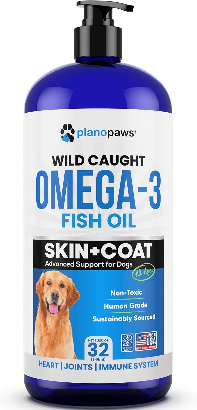 Omega 3 Fish Oil for Dogs - Supports Shedding and Itching, Skin and Coat
