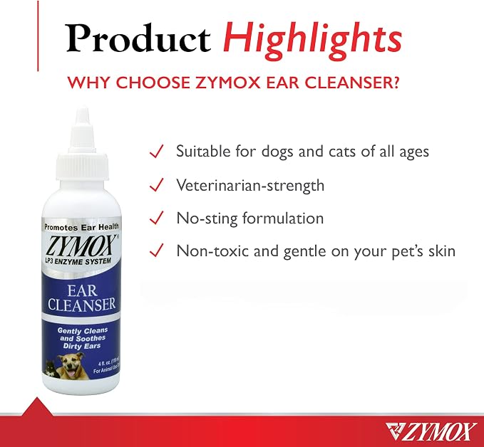 Zymox Ear Cleanser With Bio-Active Enzymes, 4 oz