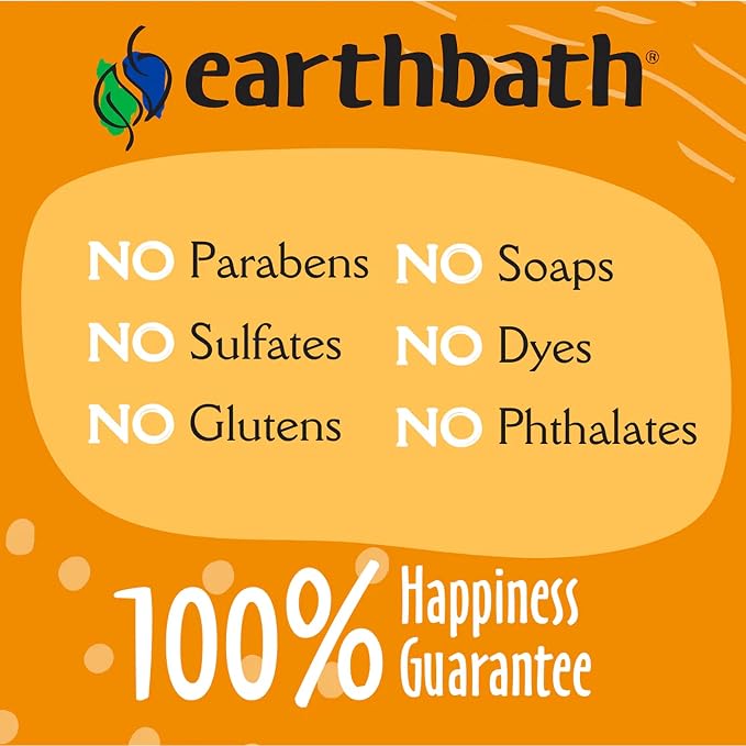 earthbath Hypoallergenic Dog Shampoo, Made in USA, 16 Oz (1 Pack) | Fragrance Free Dog Shampoo for Allergies and Itching