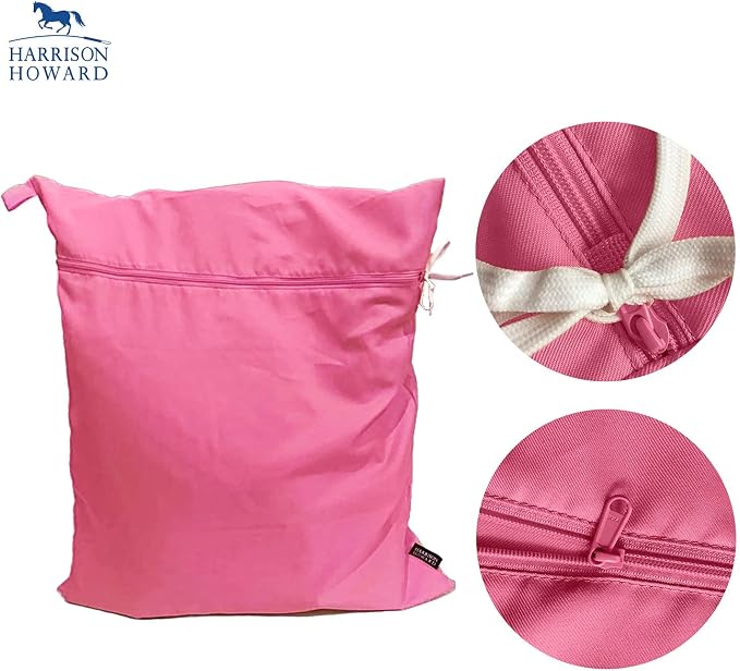 Harrison Howard Pet Washing Bag Dog Cat Horse Hair Laundry Bag for Rug Sheet Boots Pets Laundry Helper Pastel Pink