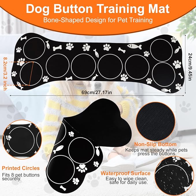 Dog Talking Buttons for Communication, 8 Pcs