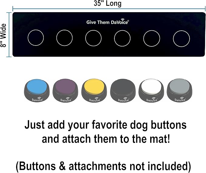 DaVoice Dog Button Mat, 6-Button