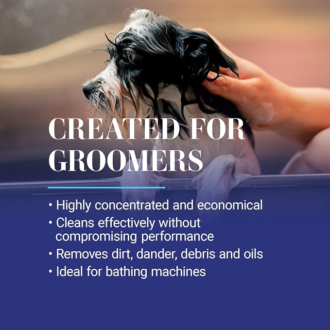 Chris Christensen SmartWash50 Ultra Concentrated Dog Shampoo, Makes up to 50 Bottles, Groom Like a Professional, Delightfully Fragranced, Suitable for All Coats, Made in The USA (Cherry Oats)