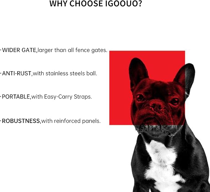 Rustproof Puppy Playpen Add-On Panels, 24in 2 Panels