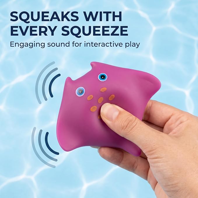 6 Pcs Pool Cat Interactive Toy, Floating Water Toy, Cat Pool Toys, Pet Kitten Swimming Bathing Fish Toy,Bath,Sensory Toys, for Cats for Endless