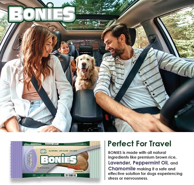Bonies Natural Calming Formula Minis-Sized Bone, Chamomile, Chicken, MINI