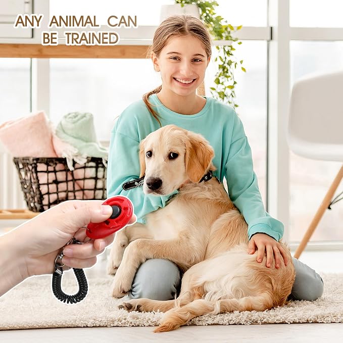 Dog Clicker, 5 Pack, with Wrist Strap